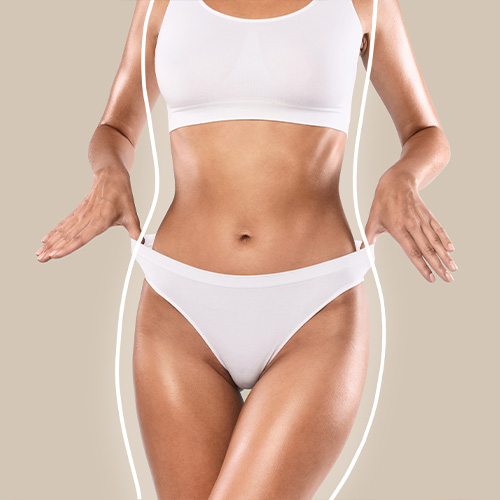 Photo of a woman's body after TempSure® Firm treatments