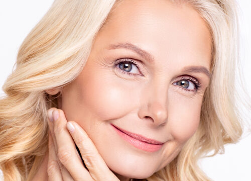 Photo of an older woman with great skin after ICON™ laser treatments